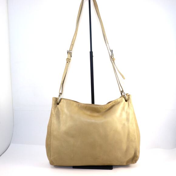 Prada Vintage Buttery Leather Shoulder Bag Crossbody Convertible Made in Italy - Picture 1 of 11